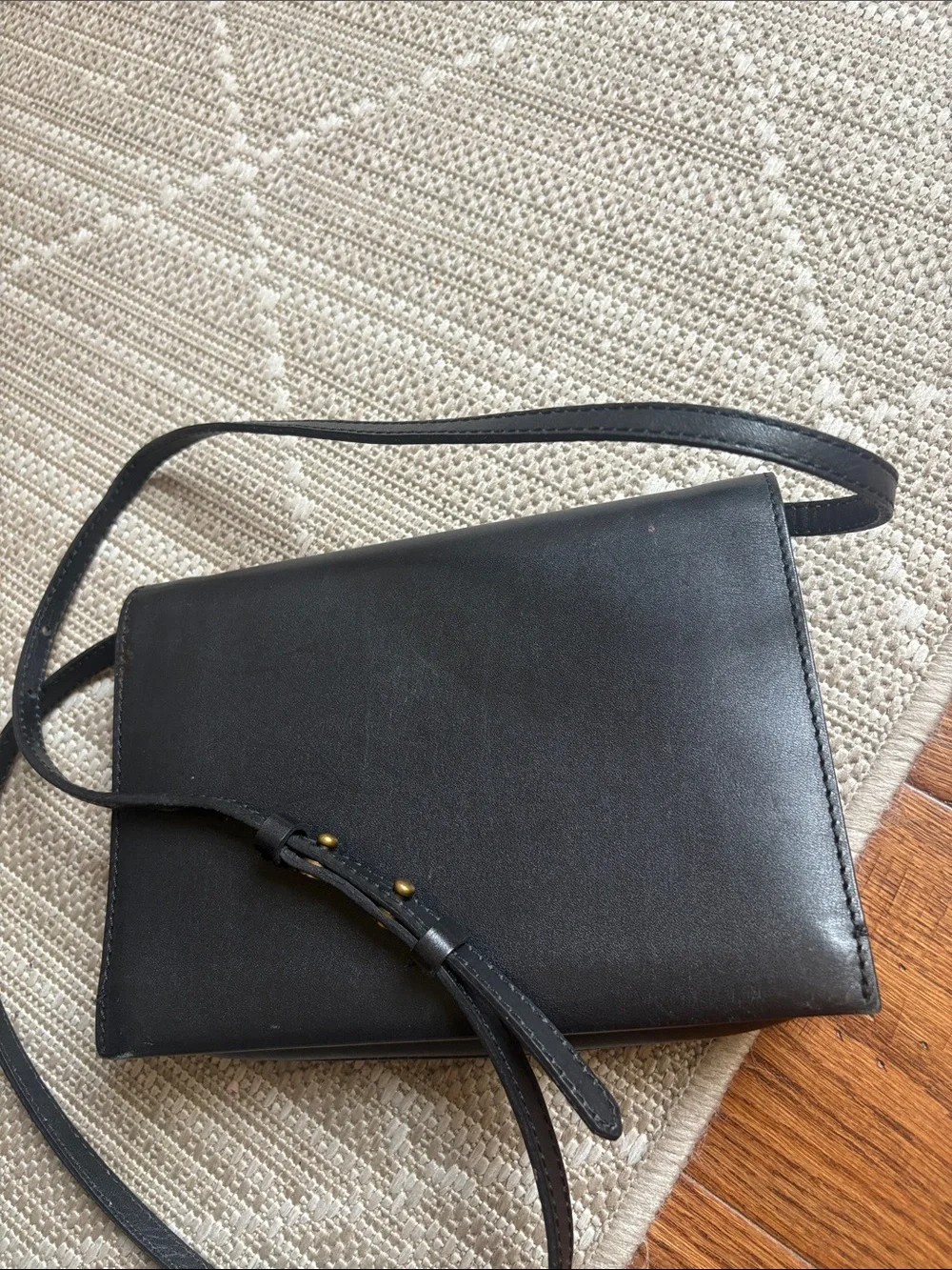 Madewell The Morgan Crossbody Bag - Black Leather